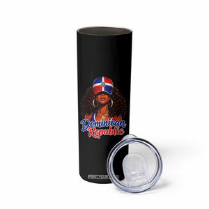 Dominican Republic Princess Skinny Tumbler Melanin Afro Girl Heritage Gift for Black Girls TS10 Print Your Wear