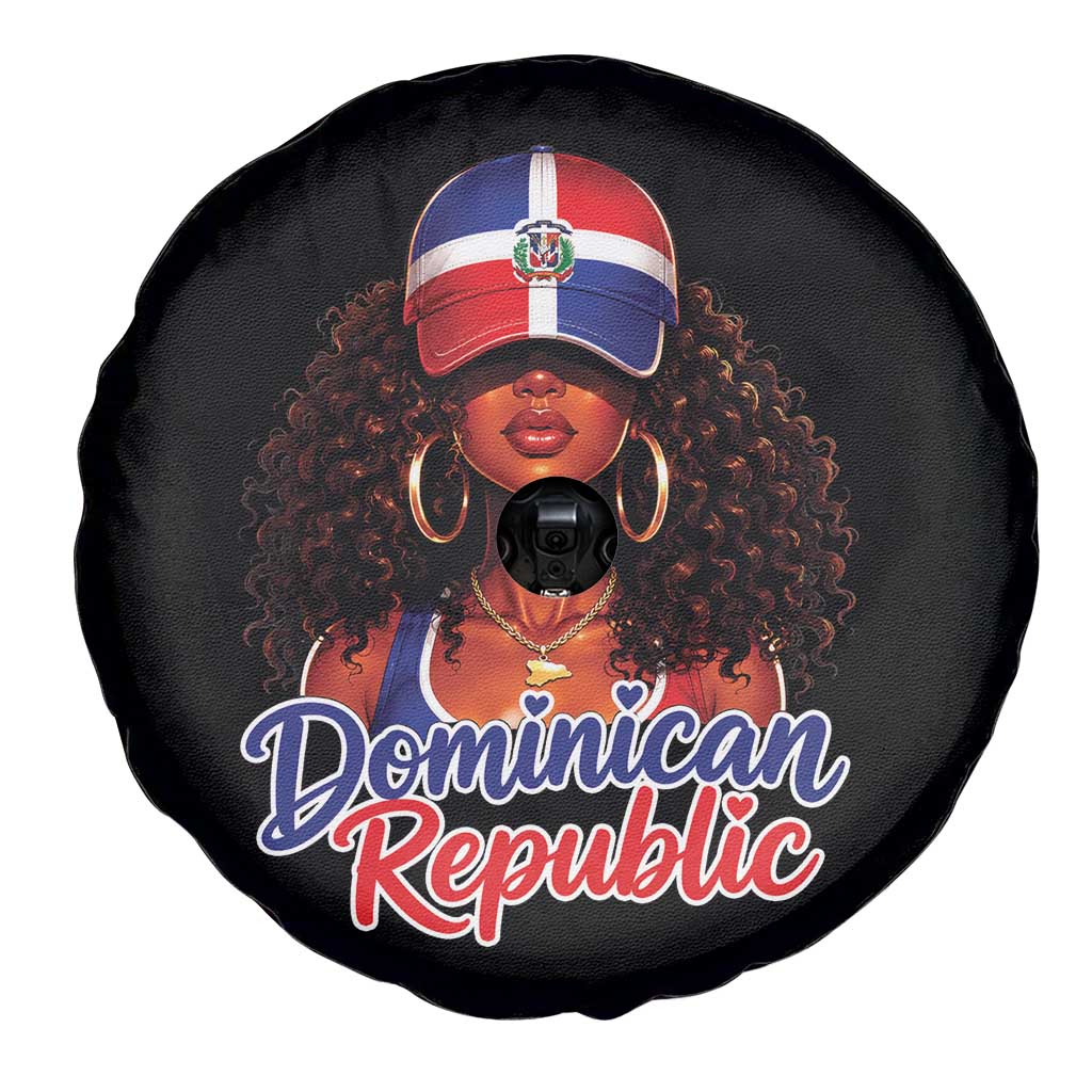 Dominican Republic Princess Spare Tire Cover Melanin Afro Girl Heritage Gift for Black Girls TS10 Print Your Wear
