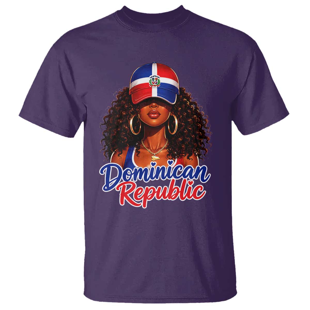 Dominican Republic Princess T Shirt Melanin Afro Girl Heritage Gift for Black Girls TS10 Print Your Wear