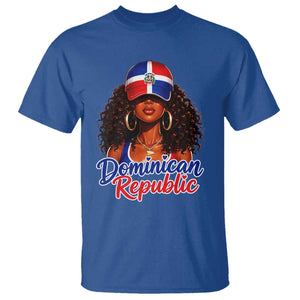 Dominican Republic Princess T Shirt Melanin Afro Girl Heritage Gift for Black Girls TS10 Royal Blue Print Your Wear