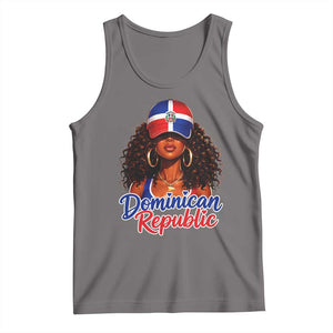 Dominican Republic Princess Tank Top Melanin Afro Girl Heritage Gift for Black Girls TS10 Deep Heather Print Your Wear