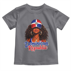 Dominican Republic Princess Toddler T Shirt Melanin Afro Girl Heritage Gift for Black Girls TS10 Charcoal Print Your Wear