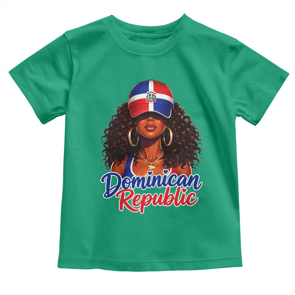 Dominican Republic Princess Toddler T Shirt Melanin Afro Girl Heritage Gift for Black Girls TS10 Irish Green Print Your Wear