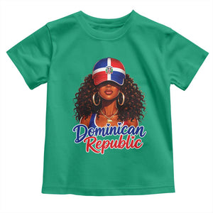 Dominican Republic Princess Toddler T Shirt Melanin Afro Girl Heritage Gift for Black Girls TS10 Irish Green Print Your Wear