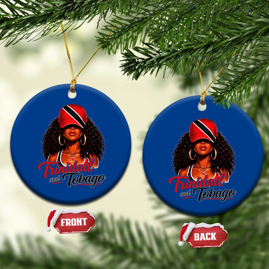 Trinidad and Tobago Afro Girl Ceramic Ornament Trini Black Queen Caribbean Pride Heritage Gift TS10 1pc Blue Print Your Wear
