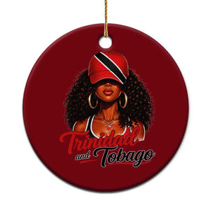 Trinidad and Tobago Afro Girl Ceramic Ornament Trini Black Queen Caribbean Pride Heritage Gift TS10 1pc Red Print Your Wear