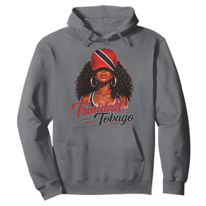 Trinidad and Tobago Afro Girl Hoodie Trini Black Queen Caribbean Pride Heritage Gift TS10 Charcoal Print Your Wear