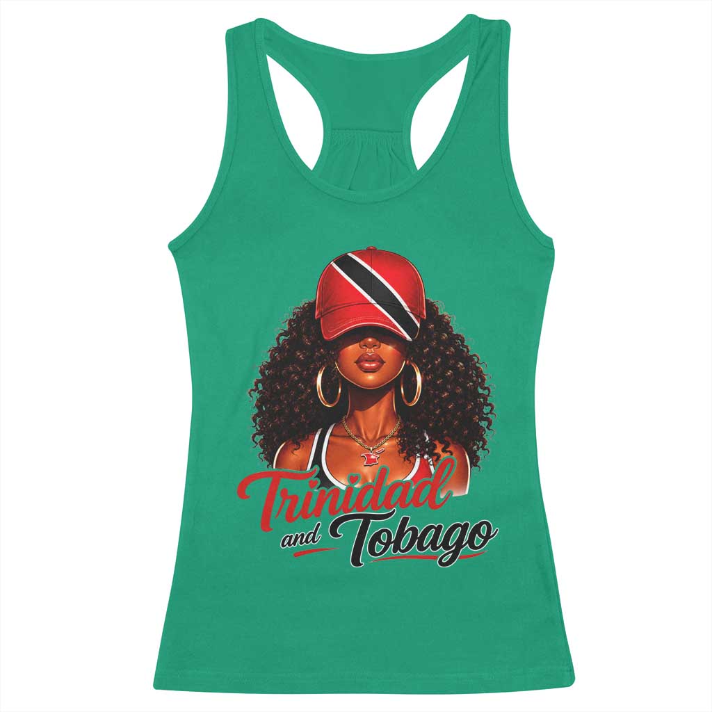 Trinidad and Tobago Afro Girl Racerback Tank Top Trini Black Queen Caribbean Pride Heritage Gift TS10 Irish Green Print Your Wear