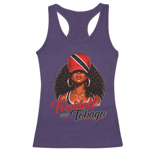 Trinidad and Tobago Afro Girl Racerback Tank Top Trini Black Queen Caribbean Pride Heritage Gift TS10 Purple Print Your Wear