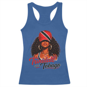 Trinidad and Tobago Afro Girl Racerback Tank Top Trini Black Queen Caribbean Pride Heritage Gift TS10 Royal Blue Print Your Wear