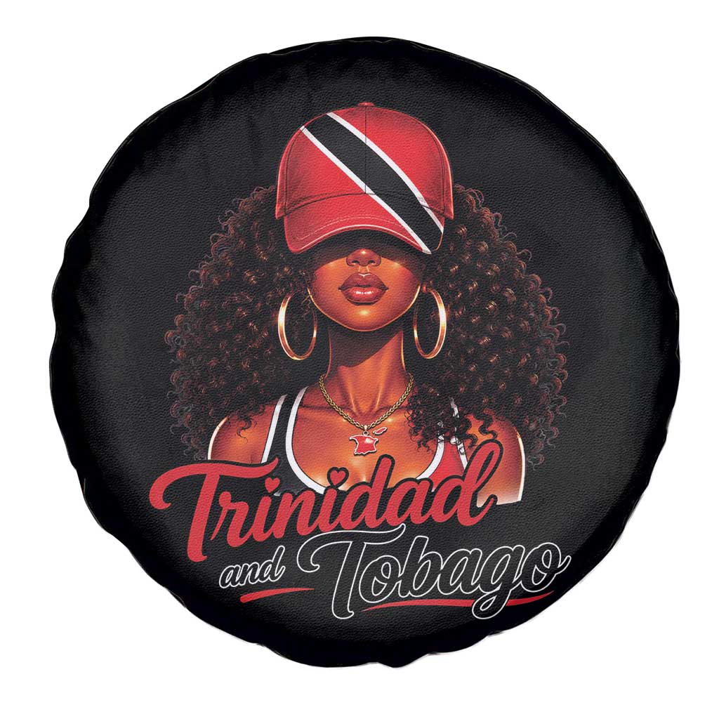 Trinidad and Tobago Afro Girl Spare Tire Cover Trini Black Queen Caribbean Pride Heritage Gift TS10 Print Your Wear
