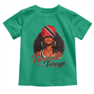 Trinidad and Tobago Afro Girl Toddler T Shirt Trini Black Queen Caribbean Pride Heritage Gift TS10 Irish Green Print Your Wear