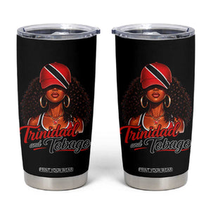 Trinidad and Tobago Afro Girl Tumbler Cup Trini Black Queen Caribbean Pride Heritage Gift TS10 Black Print Your Wear
