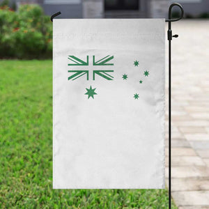 Green Australian Flag Garden Flag Australia Patriotic Country Pride Monochrome Minimalist Graphic