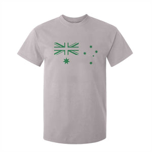 Green Australian Flag T Shirt For Kid Australia Patriotic Country Pride Monochrome Minimalist Graphic