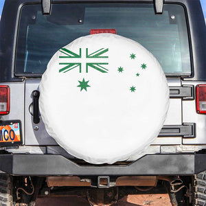 Green Australian Flag Spare Tire Cover Australia Patriotic Country Pride Monochrome Minimalist Graphic