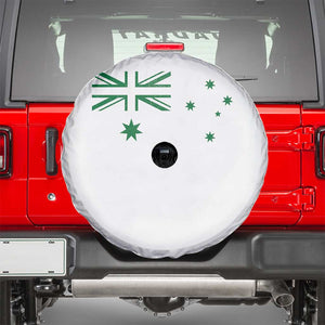 Green Australian Flag Spare Tire Cover Australia Patriotic Country Pride Monochrome Minimalist Graphic