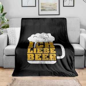 Oktoberfest Drinking Throw Blanket Ich Liebe Bier Octoberfest German TS10 Print Your Wear