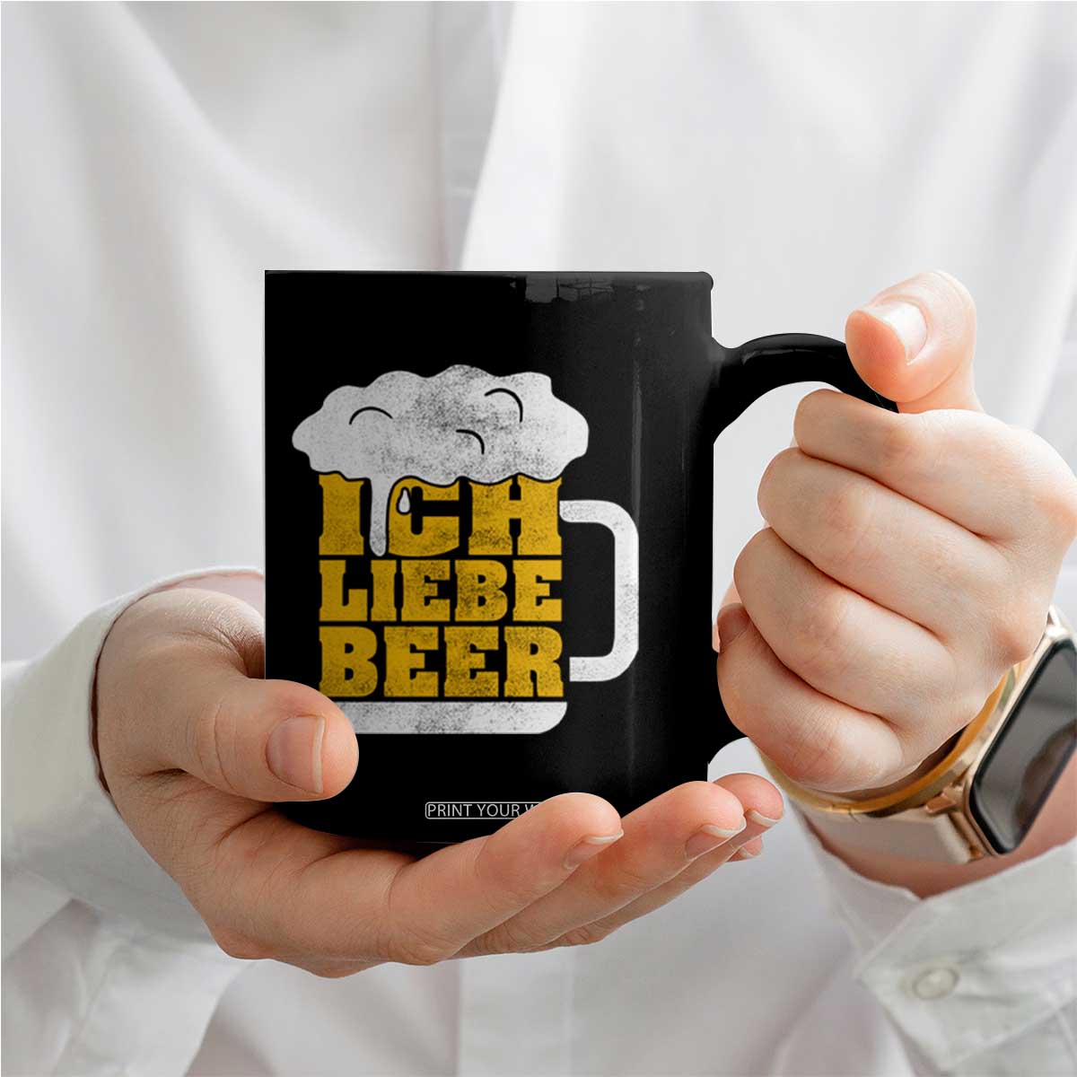 Oktoberfest Drinking Coffee Mug Ich Liebe Bier Octoberfest German TS10 Print Your Wear