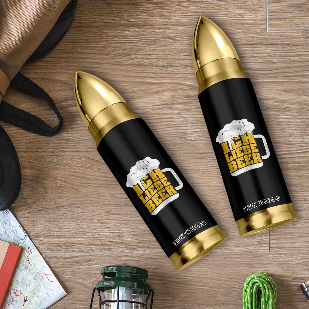 Oktoberfest Drinking Bullet Tumbler Ich Liebe Bier Octoberfest German TS10 Print Your Wear