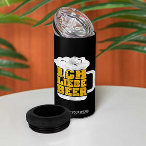 Oktoberfest Drinking 4 in 1 Can Cooler Tumbler Ich Liebe Bier Octoberfest German TS10 Print Your Wear