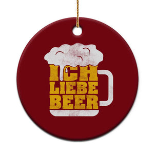 Oktoberfest Drinking Ceramic Ornament Ich Liebe Bier Octoberfest German TS10 1pc Red Print Your Wear