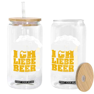Oktoberfest Drinking Glass Can Ich Liebe Bier Octoberfest German TS10 Print Your Wear