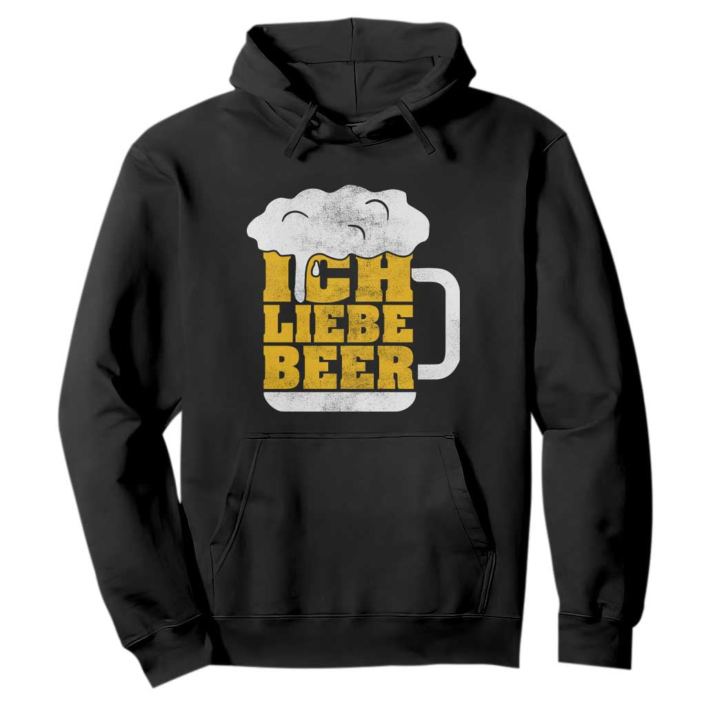 Oktoberfest Drinking Hoodie Ich Liebe Bier Octoberfest German TS10 Black Print Your Wear
