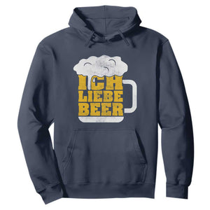 Oktoberfest Drinking Hoodie Ich Liebe Bier Octoberfest German TS10 Navy Print Your Wear