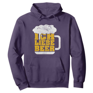 Oktoberfest Drinking Hoodie Ich Liebe Bier Octoberfest German TS10 Purple Print Your Wear