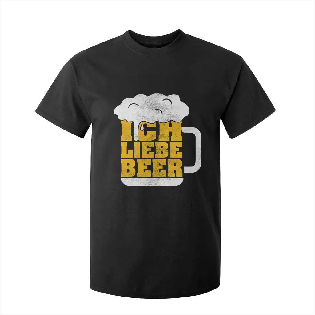 Oktoberfest Drinking T Shirt For Kid Ich Liebe Bier Octoberfest German TS10 Black Print Your Wear
