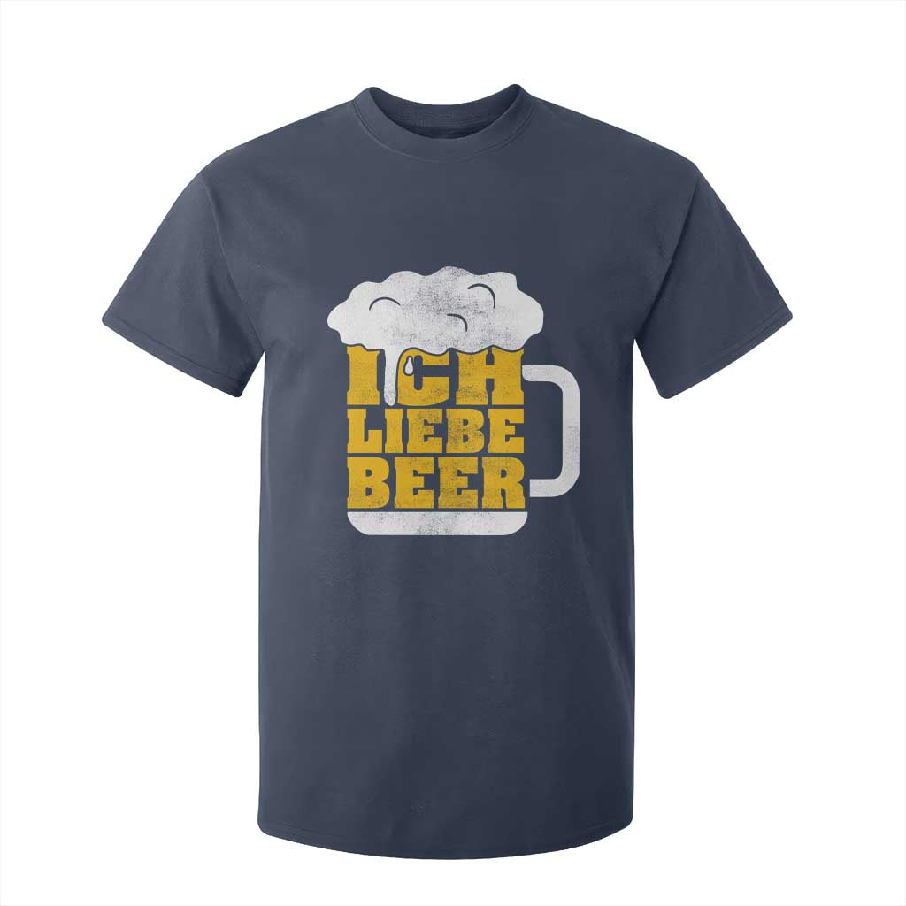 Oktoberfest Drinking T Shirt For Kid Ich Liebe Bier Octoberfest German TS10 Navy Print Your Wear