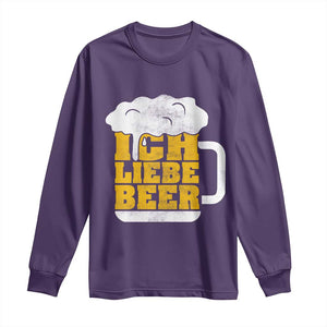 Oktoberfest Drinking Long Sleeve Shirt Ich Liebe Bier Octoberfest German TS10 Purple Print Your Wear