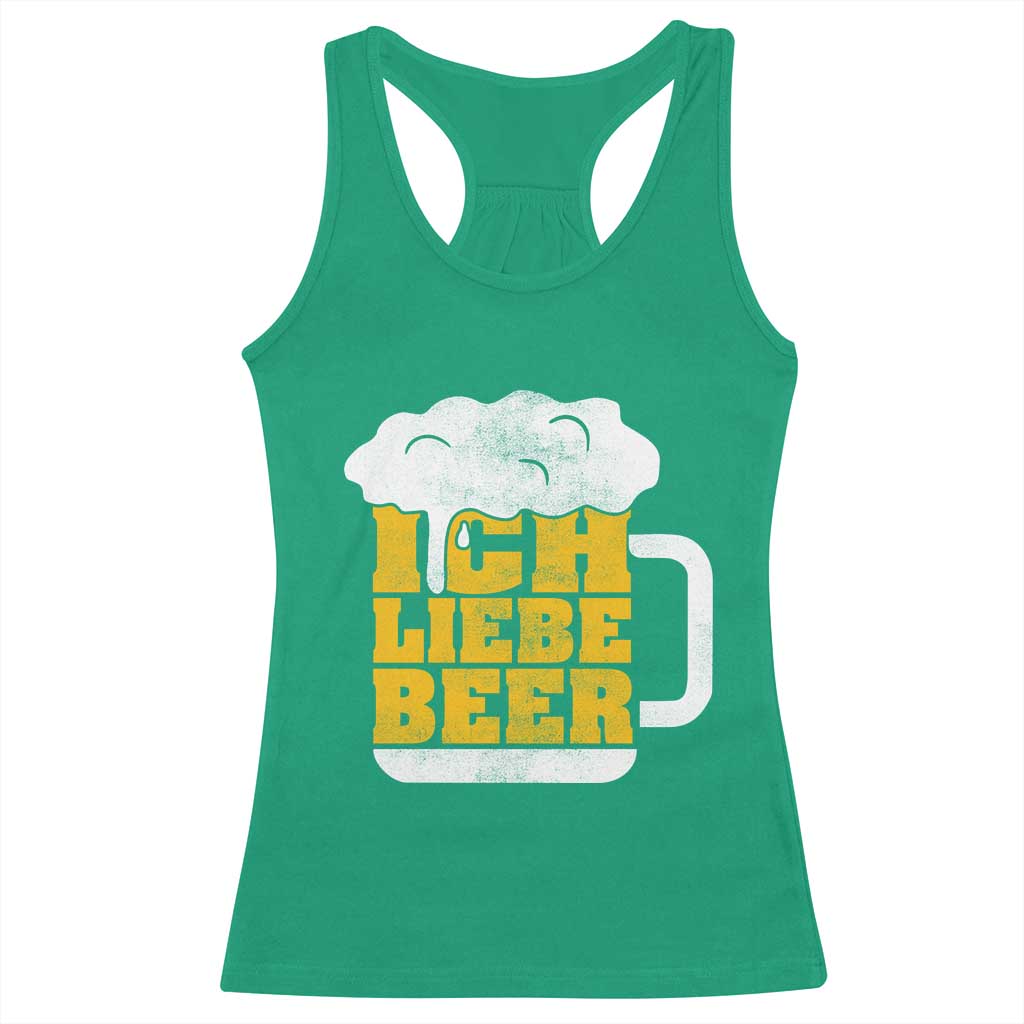 Oktoberfest Drinking Racerback Tank Top Ich Liebe Bier Octoberfest German TS10 Irish Green Print Your Wear