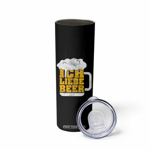 Oktoberfest Drinking Skinny Tumbler Ich Liebe Bier Octoberfest German TS10 Print Your Wear