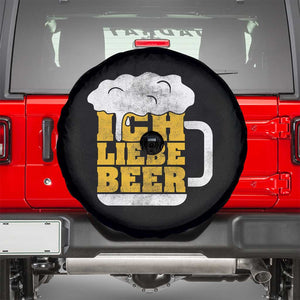 Oktoberfest Drinking Spare Tire Cover Ich Liebe Bier Octoberfest German TS10 Black Print Your Wear