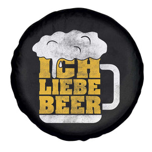 Oktoberfest Drinking Spare Tire Cover Ich Liebe Bier Octoberfest German TS10 Print Your Wear