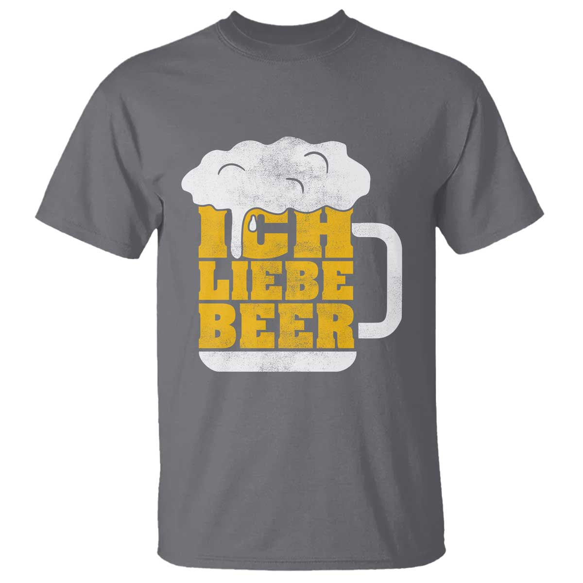 Oktoberfest Drinking T Shirt Ich Liebe Bier Octoberfest German TS10 Charcoal Print Your Wear
