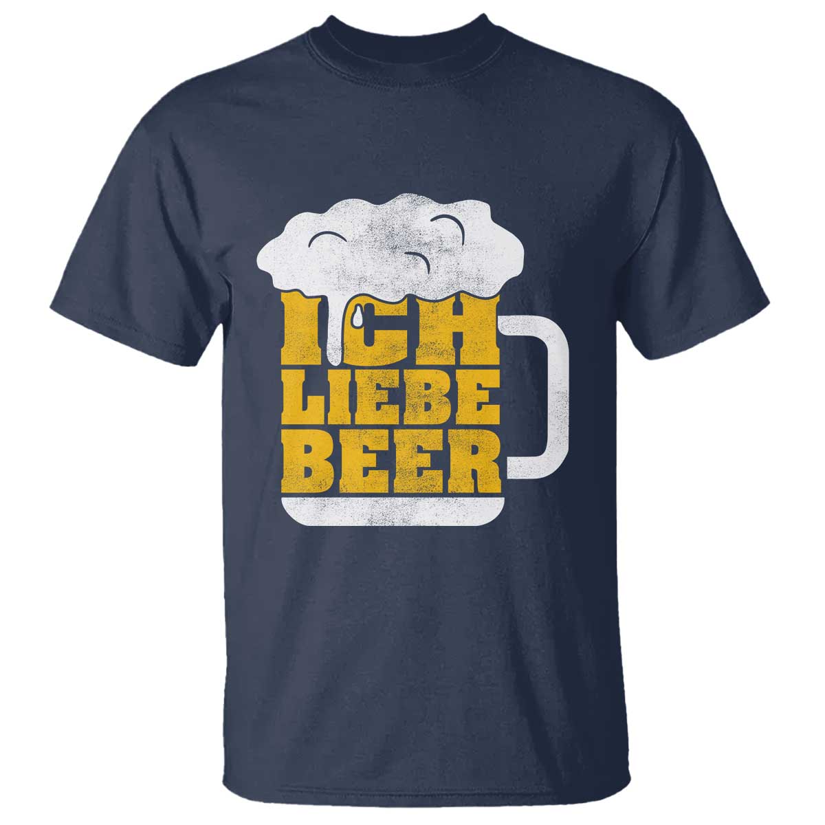 Oktoberfest Drinking T Shirt Ich Liebe Bier Octoberfest German TS10 Navy Print Your Wear
