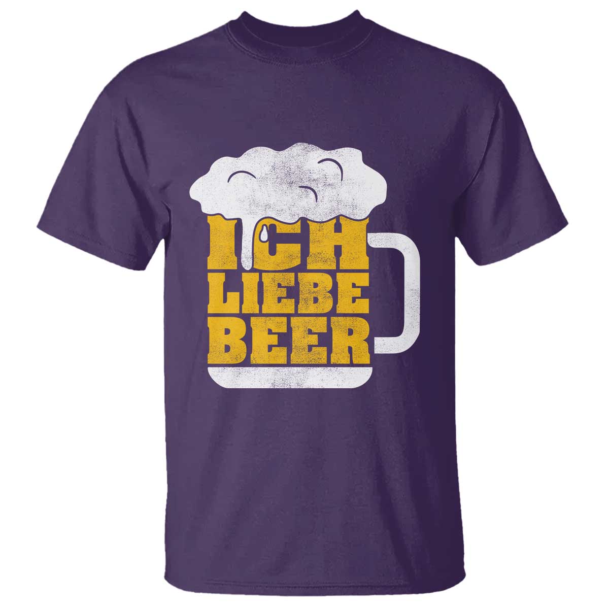 Oktoberfest Drinking T Shirt Ich Liebe Bier Octoberfest German TS10 Purple Print Your Wear