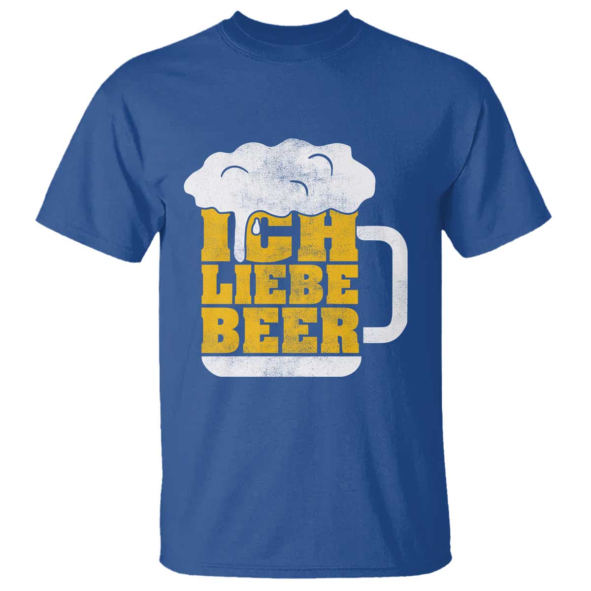 Oktoberfest Drinking T Shirt Ich Liebe Bier Octoberfest German TS10 Royal Blue Print Your Wear