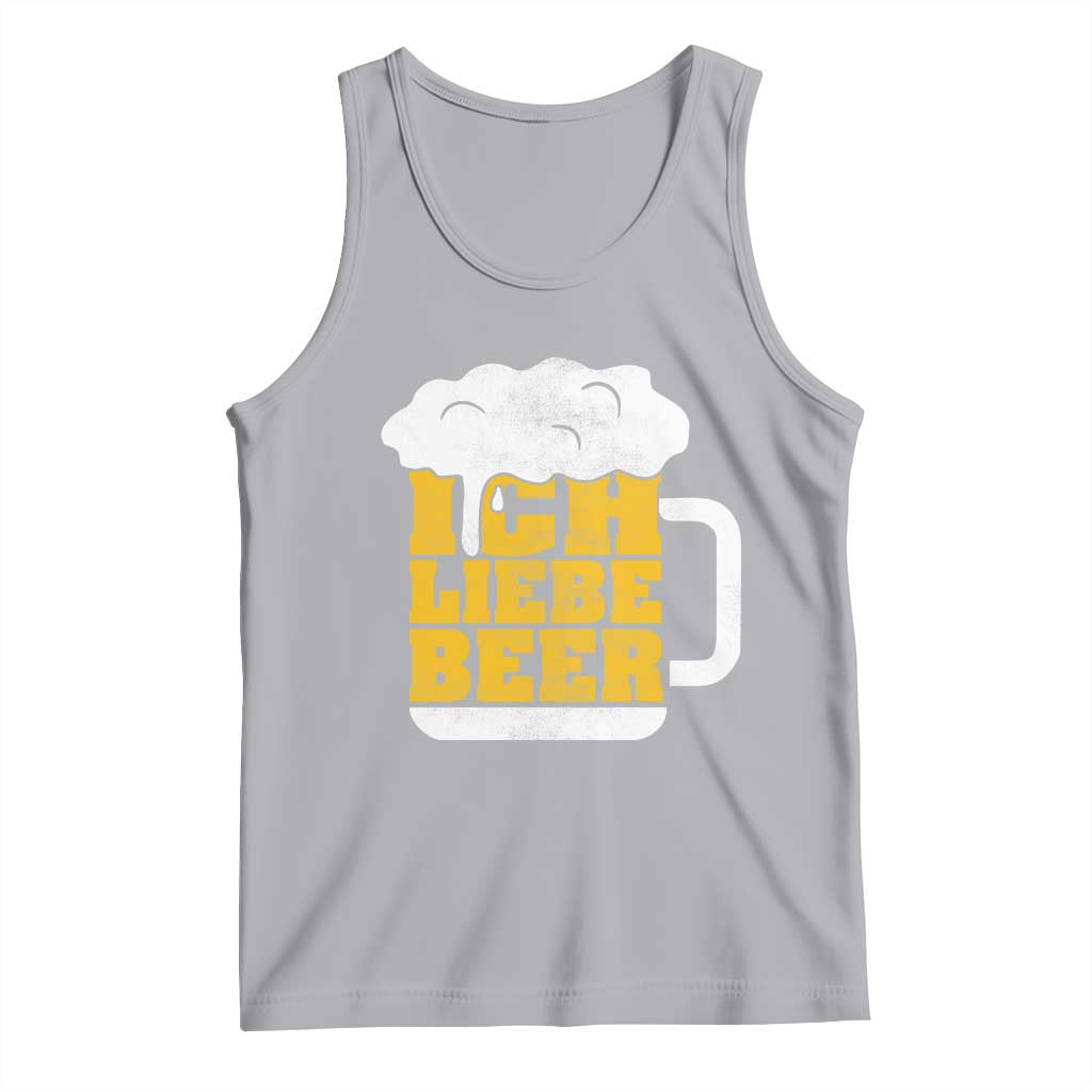 Oktoberfest Drinking Tank Top Ich Liebe Bier Octoberfest German TS10 Athletic Heather Print Your Wear