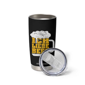 Oktoberfest Drinking Tumbler Cup Ich Liebe Bier Octoberfest German TS10 Print Your Wear