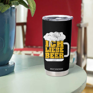 Oktoberfest Drinking Tumbler Cup Ich Liebe Bier Octoberfest German TS10 Print Your Wear