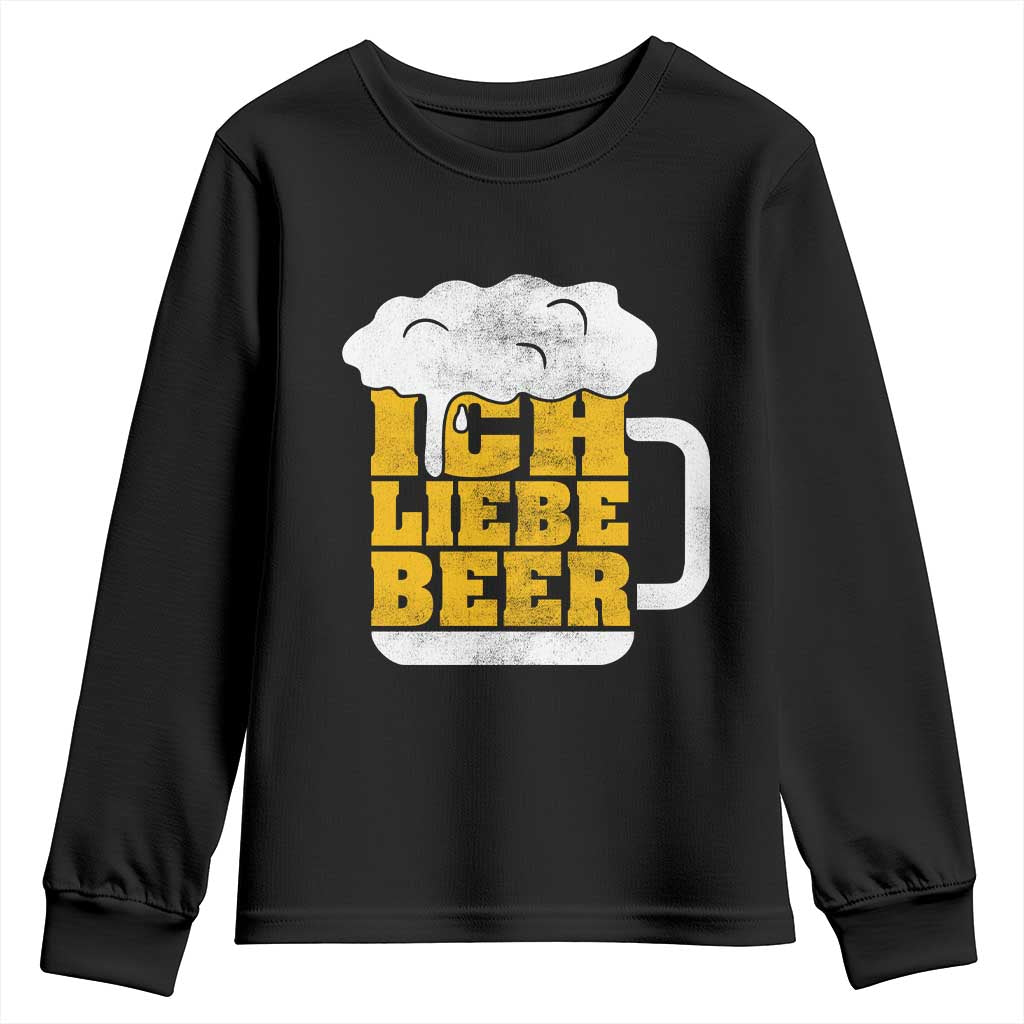 Oktoberfest Drinking Youth Sweatshirt Ich Liebe Bier Octoberfest German TS10 Black Print Your Wear