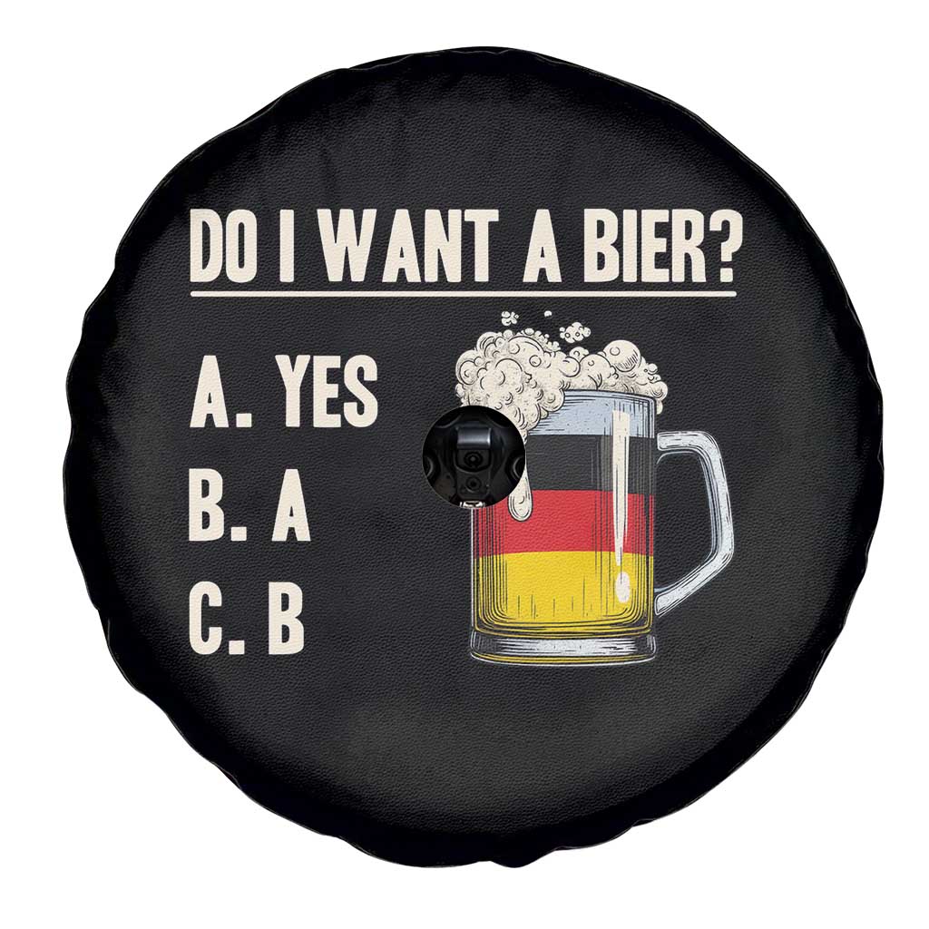 Funny Oktoberfest Spare Tire Cover Do I Want A Bier Sarcastic Drinking German Flag TS10 Print Your Wear