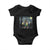 Funny Oktoberfest Bigfoot Baby Onesie Starry Night German Sasquatch Beer Lederhose TS10 Black Print Your Wear
