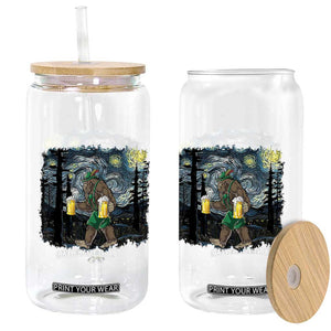 Funny Oktoberfest Bigfoot Glass Can Starry Night German Sasquatch Beer Lederhose TS10 Print Your Wear