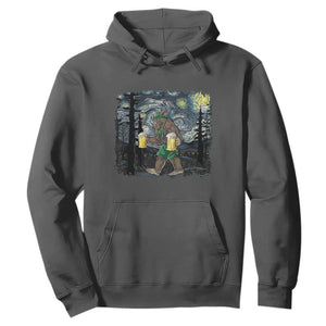 Funny Oktoberfest Bigfoot Hoodie Starry Night German Sasquatch Beer Lederhose TS10 Dark Heather Print Your Wear