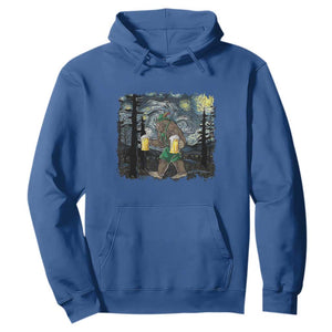 Funny Oktoberfest Bigfoot Hoodie Starry Night German Sasquatch Beer Lederhose TS10 Royal Blue Print Your Wear